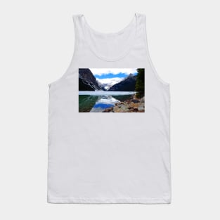 Lake Louise Victoria Glacier Alberta Canada Tank Top